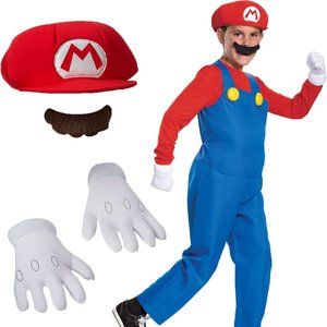 Mario Classic Halloween Costume unisex Size 4-6